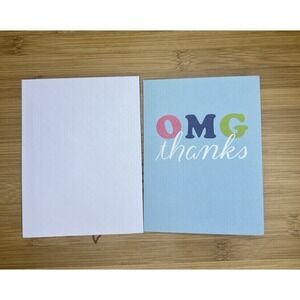 American Greetings OMG Thank You Note Cards Blank Inside - 18 cards/envelopes